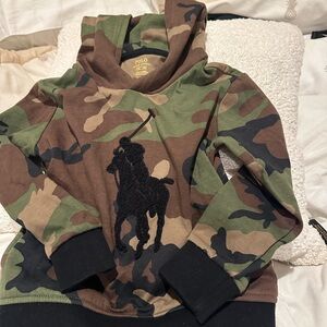 Polo by Ralph Lauren Kids Green Camouflage Hoodie NWT